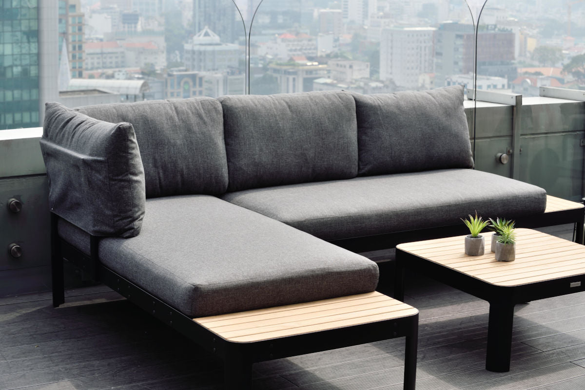 Portals Dark 3-Piece Modular Outdoor Sofa Set